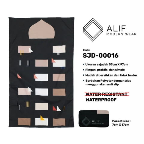 ALIF SAJADAH TRAVEL / SAKU / PORTABLE /( ALIF MODERN WEAR SJD-0016 )